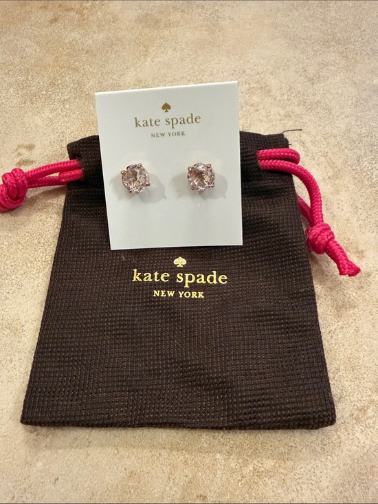 kate spade Jewelry - kate spade blush crystal stud earrings